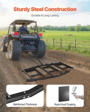 Drag Harrow, 84" Width Tow Behind Drag Harrow, Garden Lawn Tractors