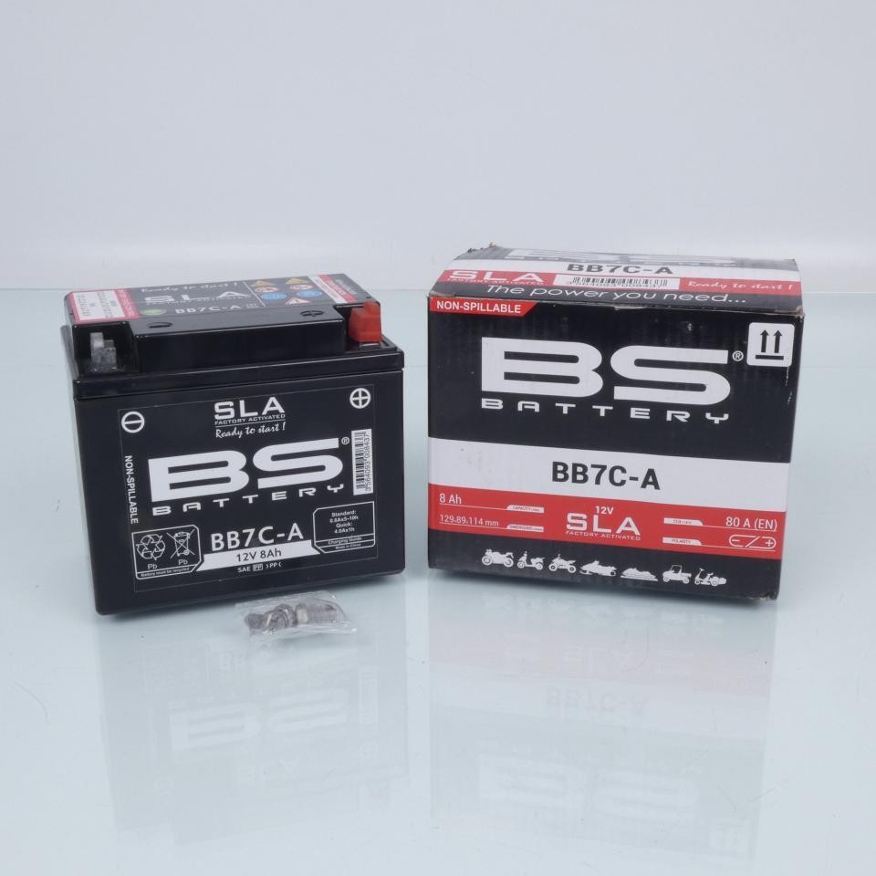 Batterie moto YB7C-A BS Battery 12V 8Ah étanche et sans entretien
