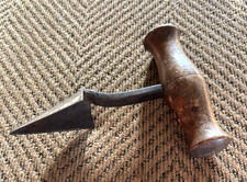 Antique/VTG Osborne Bung Auger Wooden Handle Keg Cask Barrel Auger Reamer Tool