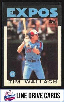 1986 Topps #685 Tim Wallach Collector's Edition (Tiffany) Montreal Expos