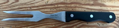Rare Super Chef Molybdenum Vanadium Flat 2-Prong 10  Meat Serving Fork - NICE!