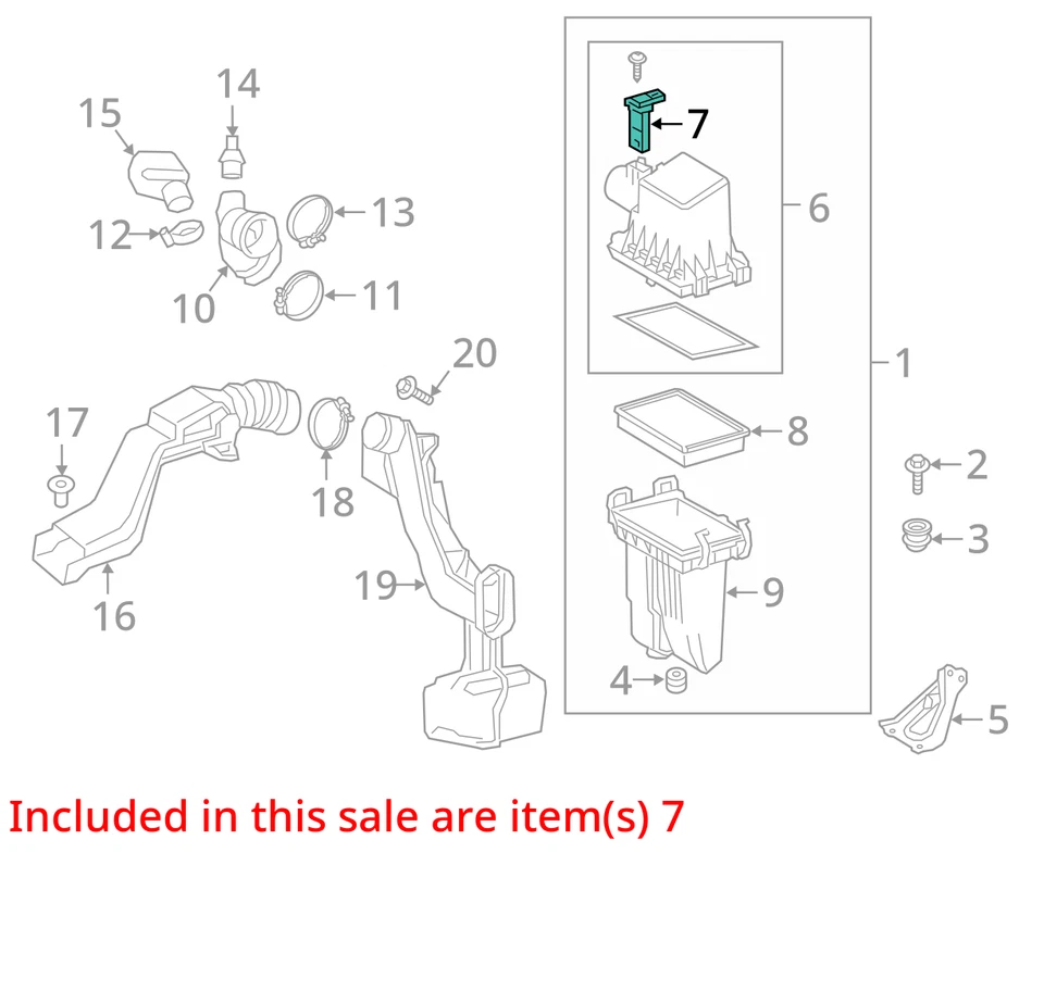 2013 Toyota Tundra Mass Air Flow Meter Sensor MAF OEM 98K Miles - LKQ407911654 - Image 4 of 4