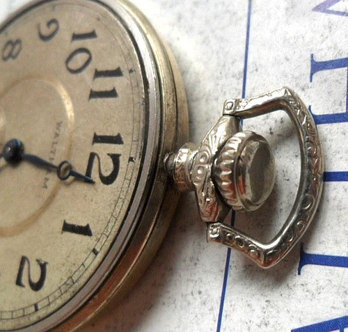 Antique 1921 Waltham 12 Size 17 Jewel Grade 225 Pocket Watch Movement Dial Hands