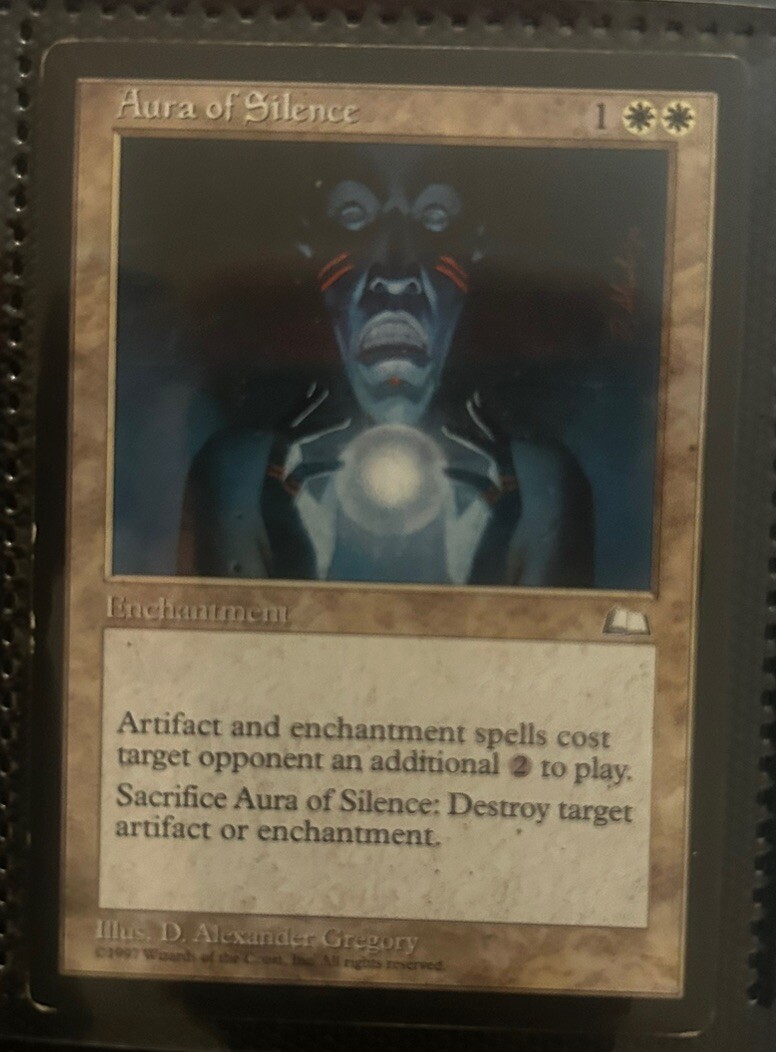 MTG Aura of Silence Weatherlight Regular Uncommon