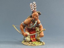 TEAM MINIATURES AMERICAN INDIANS IDA6009 SIOUX WARRIOR KNEELING WITH BOW MIB