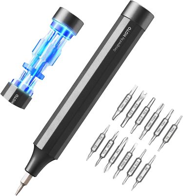 HOTO 24-in-1 Precision Screwdriver Gray - Feinmechaniker Schraubendreher Set