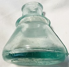 Vintage 1897 Carters Glass Inkwell Made In USA 2.5”