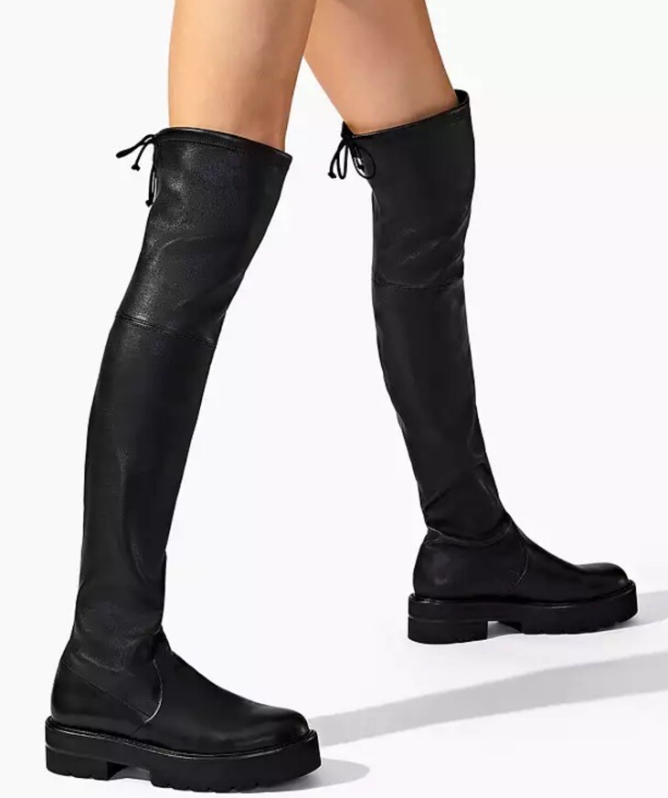 STUART WEITZMAN ロウラントオハニフツ LOWLANDSG129 BLACK Stuart Weitzman Lowland Ultra Lift Black Over the Knee