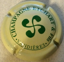 Capsule de Champagne ETCHART Laurent (4. crème et vert)