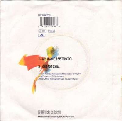 Shakatak Mr. Manic & Sister Cool 7'' Single Vinyl Schallplatte 76633