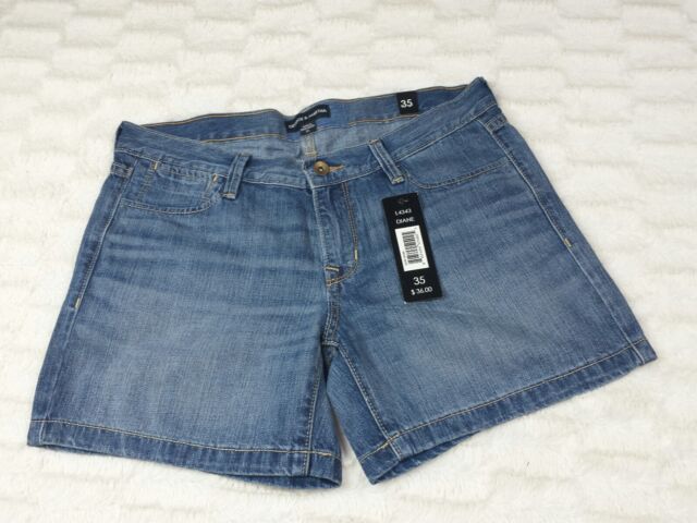 Womens George /& Martha Light Stone Wash Diane Denim Jean Shorts NEW Choose Size
