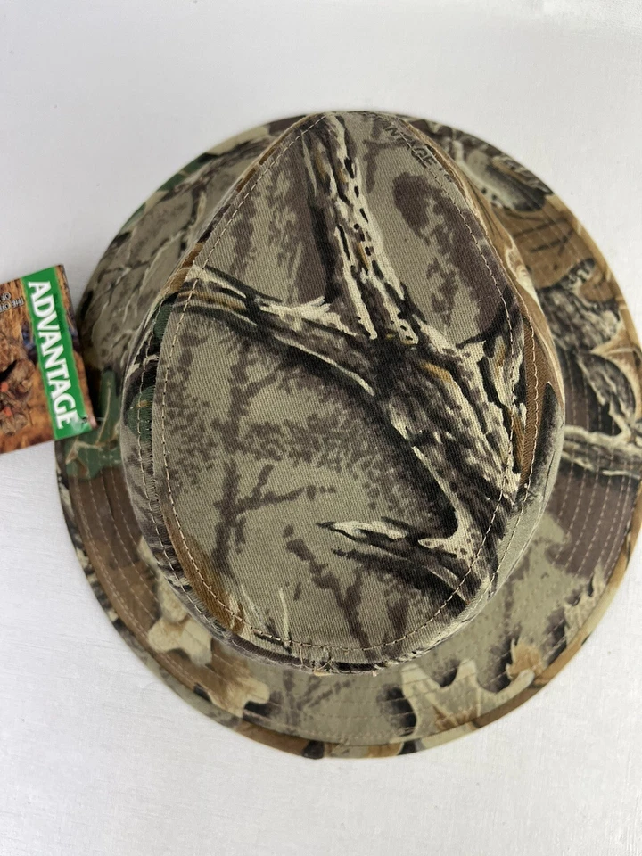 NOS Vtg Advantage Camo Hunting Hat Outdoor Boonie Fedora Safari - Image 3 of 4