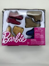 NIP Barbie Shoe Pack With 4 Pairs For Ken Doll Brand New in Package