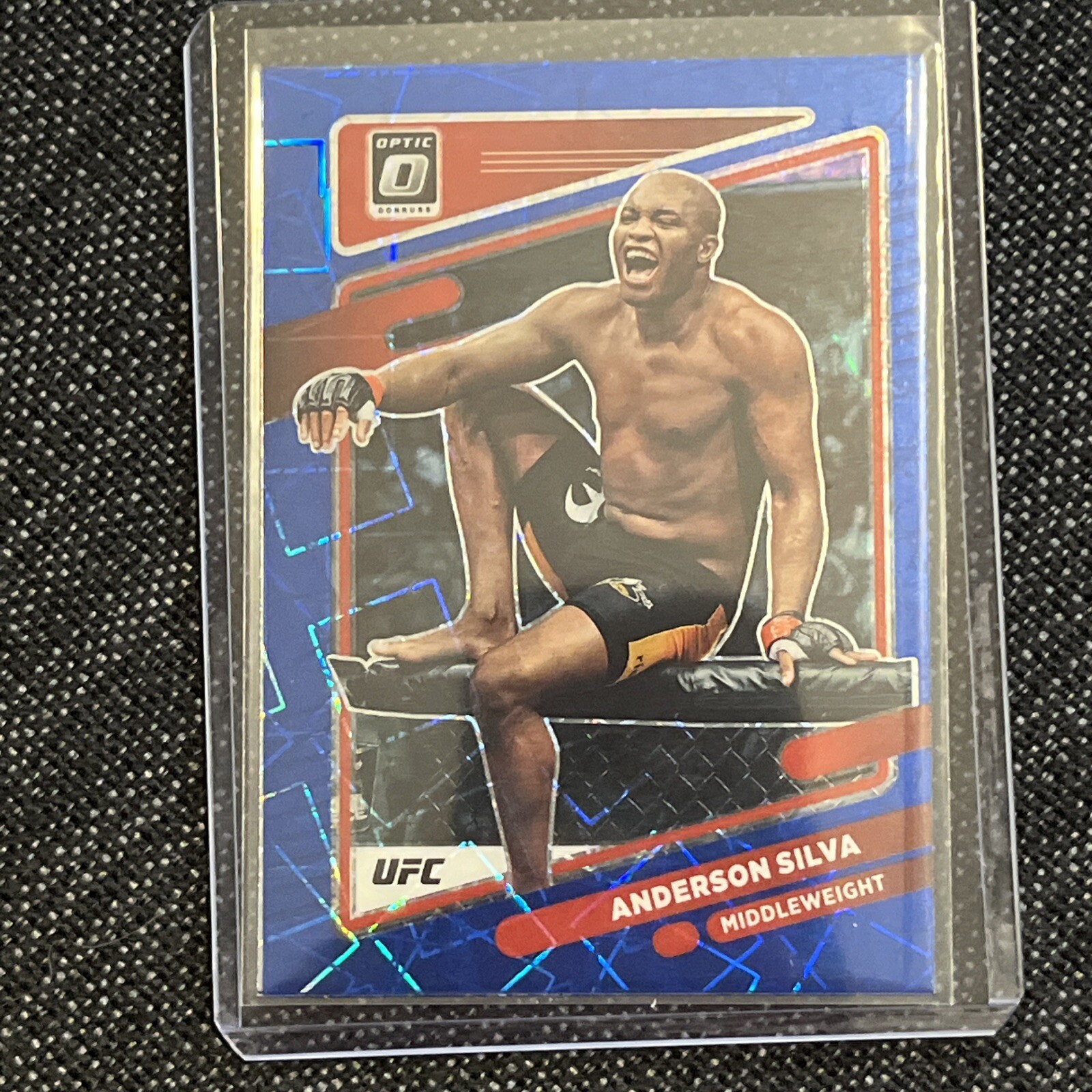 2022 Panini Donruss Optic UFC- Blue Velocity #27 Anderson Silva
