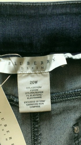 Blueberry Denim Comfort Fit Stretch Distressed Premium Jessie Slim Leg NEW 20W - Picture 4 of 4