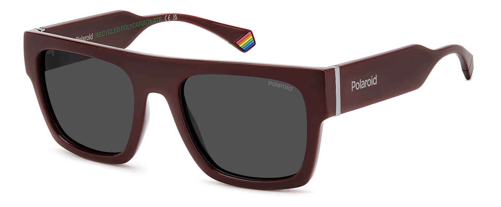 POLAROID PLD 6224 Burgundy Unisex Sunglasses 54mm Frame 20mm Bridge 140mm Temple-image