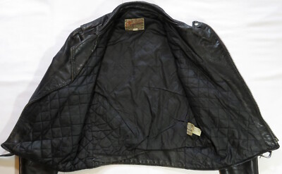 Excelled Vintage Leather Jacket 1960's Motorcycle Biker