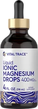 Liquid Ionic Magnesium 400mg | 4 oz | Vegetarian, Gluten Free | by Carlyle