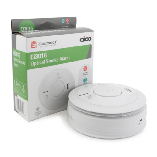 Aico Ei3016 Mains Powered Optical Smoke Alarm 01/35 EXPIRY!! (3) - Picture 1 of 1