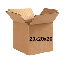 20" x 20" x 20" CARDBOARD BOX - 200 lb - 10 BOX BUNDLE