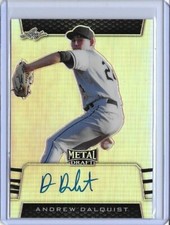 2019 Leaf Metal Draft ANDREW DALQUIST Silver Prismatic Auto RC 23/50 White Sox