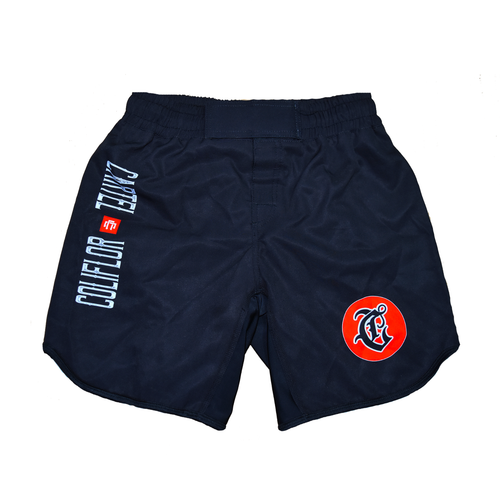 EXTRA FLEX MMA MEXMOB CARTEL COLIFLOR BLACK SHORTS JIUJITSU GRAPPLING BJJ NOGI