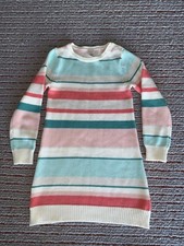 Gymboree girl dress holiday Christmas cotton size 7 Stripes