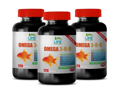 brain health supplement - OMEGA 3-6-9 - heart health capsules 3B