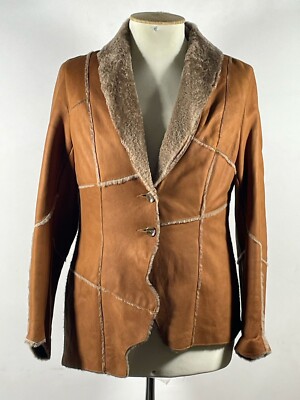 Escada Damen Jacke sehr guter Zustand aus Sherling, Farbe camel. Größe 38
