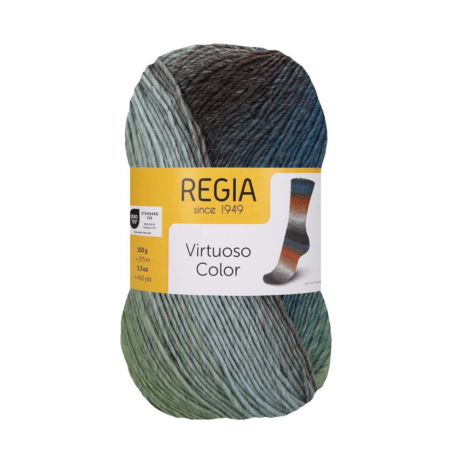 Virtuoso Color by Regia - Into the Sea (03071) - 150 g / approx. 375 m Wool