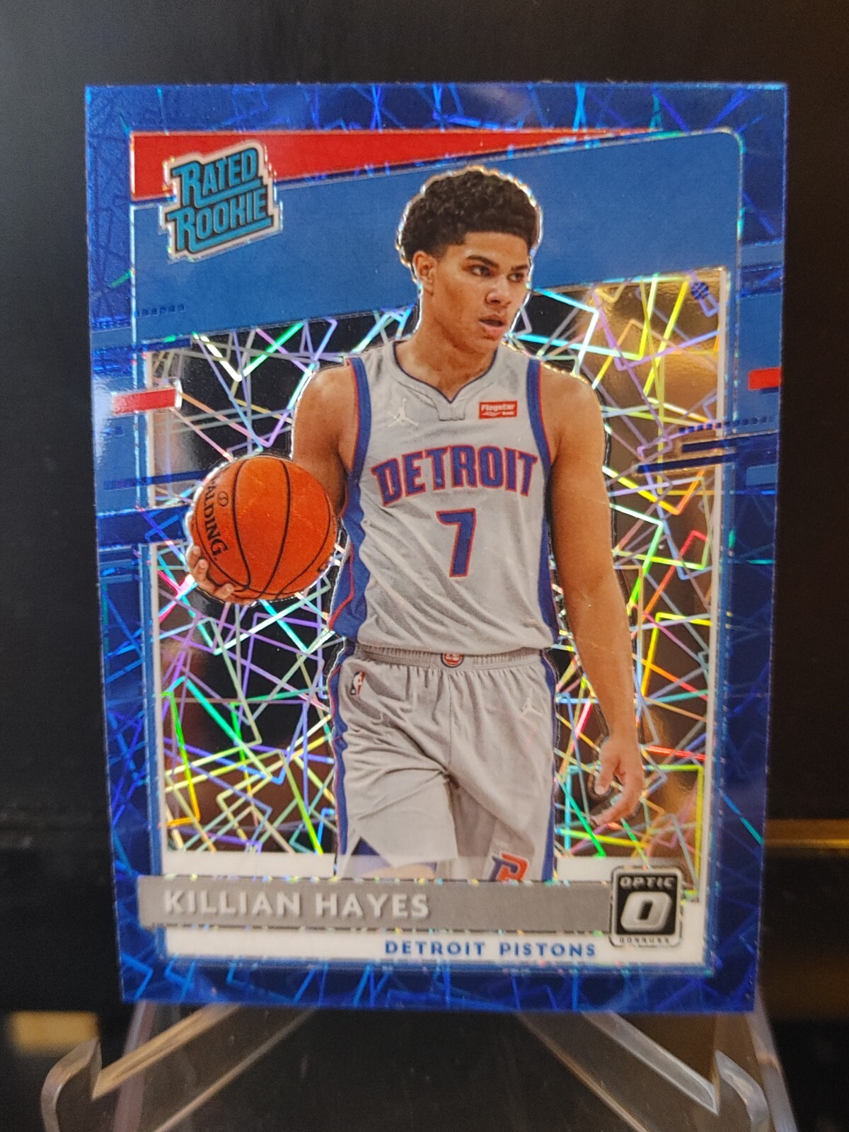 Killian Hayes RC 2020-21 Panini Donruss Optic Blue Velocity Prizm #157 - B