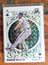 2022  Panini Mosaic Aces Green Mosaic Brandon Woodruff #A-12 Brewers