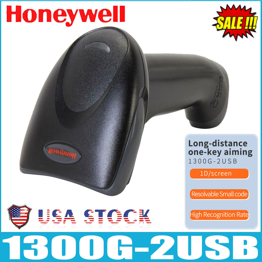 Honeywell Hyperion 1300G 2USB 1D Handheld Barcode Scanner Reader With honeywell-hyperion-1300g-2usb-1d-handheld-barcode-scanner-reader-with