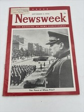 Newsweek Magazine Tito September 2, 1946 Josip Broz