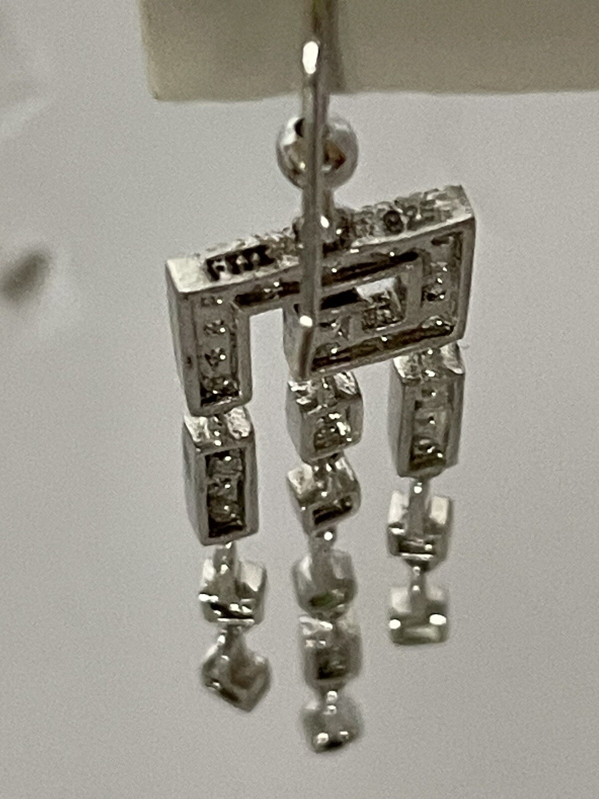 Lab Created Diamond Drop Dangle 925 Sterling Silv… - image 8