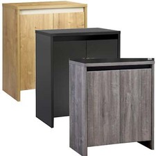 FLUVAL ROMA 90 BLACK/OAK/GREY AQUARIUM FISH TANK CABINET