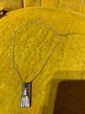 Vintage 1977 AVON P C Whistle Necklace Silver Ariane 77’ Monogrammed Jewelry 🤩