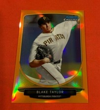 2013 Bowman Draft BDPP23 Blake Taylor Orange Chrome Refractor #20/25 Pittsburgh 
