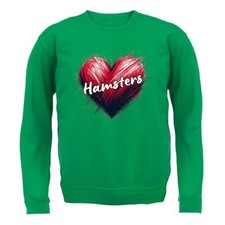 Love Heart Hamsters - Adult Hoodie / Sweater - Hamster Cute Love Pet Pets