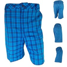 Under Armour Performance Men  s Blue Golf Plaid Shorts Size 40R EUC