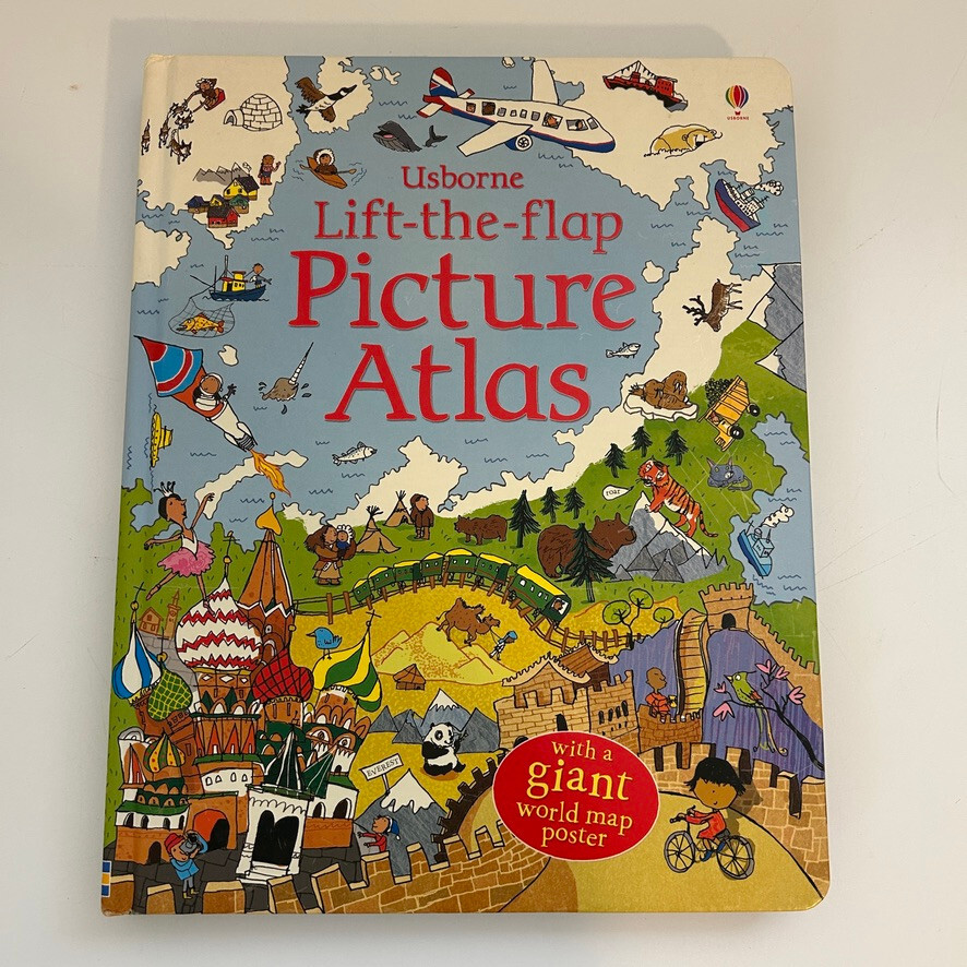 4 Usborne See Inside Flap Books Picture Atlas Planet Earth Your