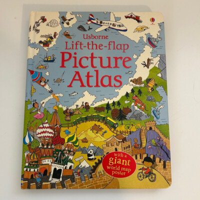 4 Usborne See Inside Flap Books Picture Atlas Planet Earth Your