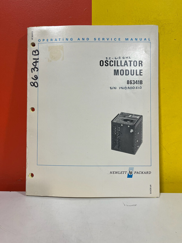 HP 1410A00510 86341B Oscillator Module 3.2 - 6.5 GHz Operating & Service Manual
