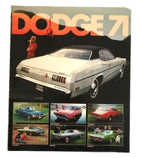 1971 Dodge Brochure Charger Challenger Demon Dart Polara Coronet Photos Vintage