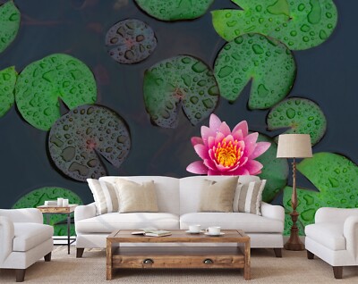 3D Rosa Lotus ZHUC4759 Tapete Wandbild Fototapete Abnehmbarer Ann