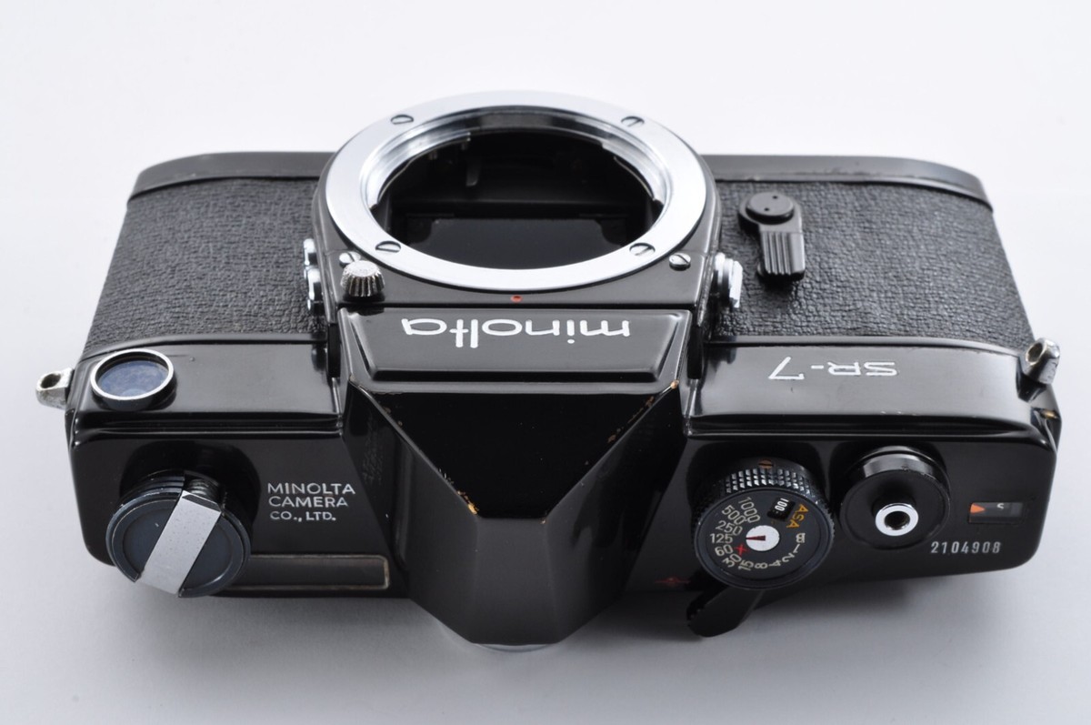 Minolta SR-7 Black Maintained Meter Works Auto ROKKOR-PF