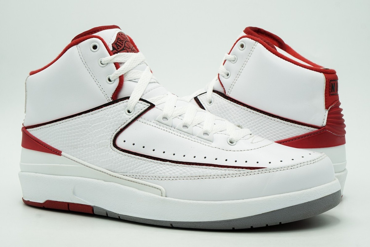 Air Jordan 2 レトロ ハイカットシューズ ホワイト/レッド Nike Air Jordan 2 Retro 