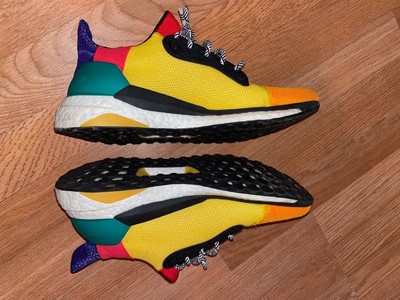 Size 9 - Pharrell x Solar Hu Glide \'Bold Gold\' (2018) AMAZING CONDITION (RARE) Adidas Solar HU Glide x Pharrell Bold Gold | Mercari main image 3