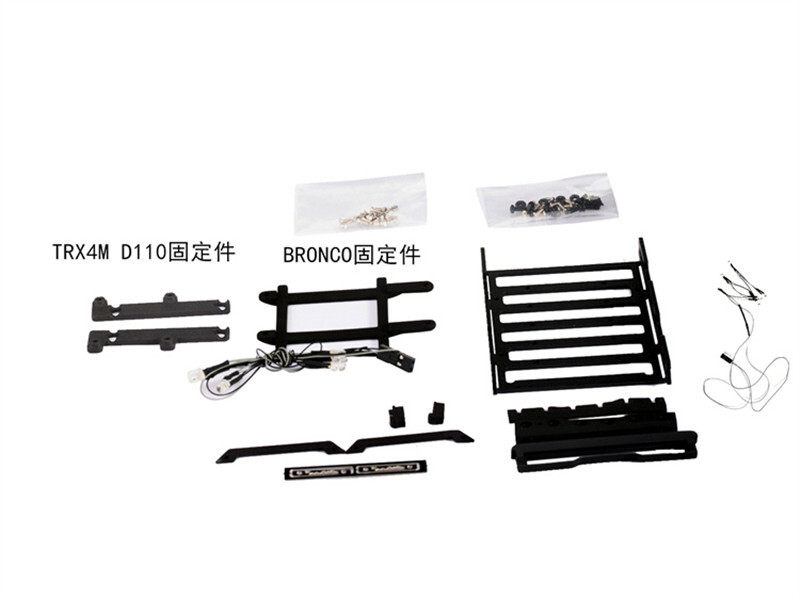 Porte-bagages Toit + échelle Pour Traxxas TRX-4M Bronco 1/18 – Accessoire RC Métal – Simulation Réaliste, Rangement Supplémentaire