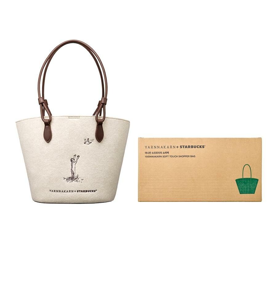 Starbucks Korea 2023 Yarnnakarn soft touch shopper bag | eBay